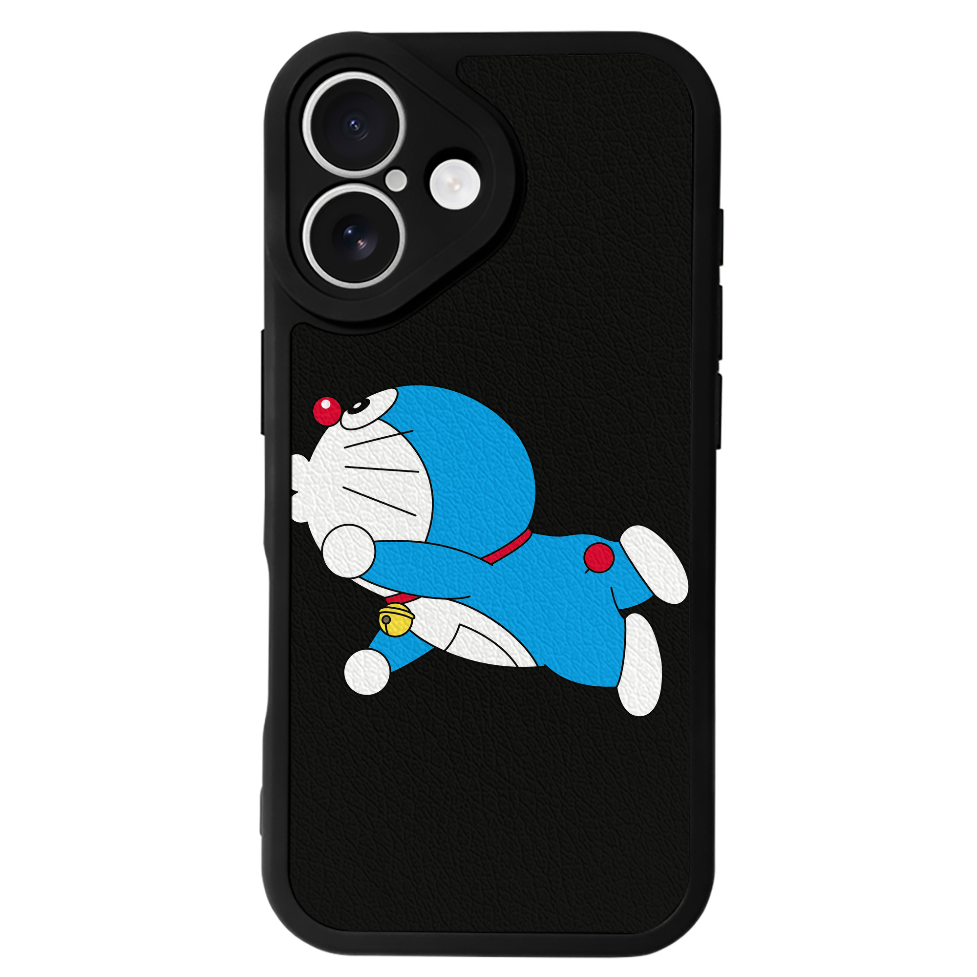 （画像用） ドラえもん Doraemon 【iPhone 16シリーズ対応】シリコンスマホケース（レザー調） 材質：シリコン